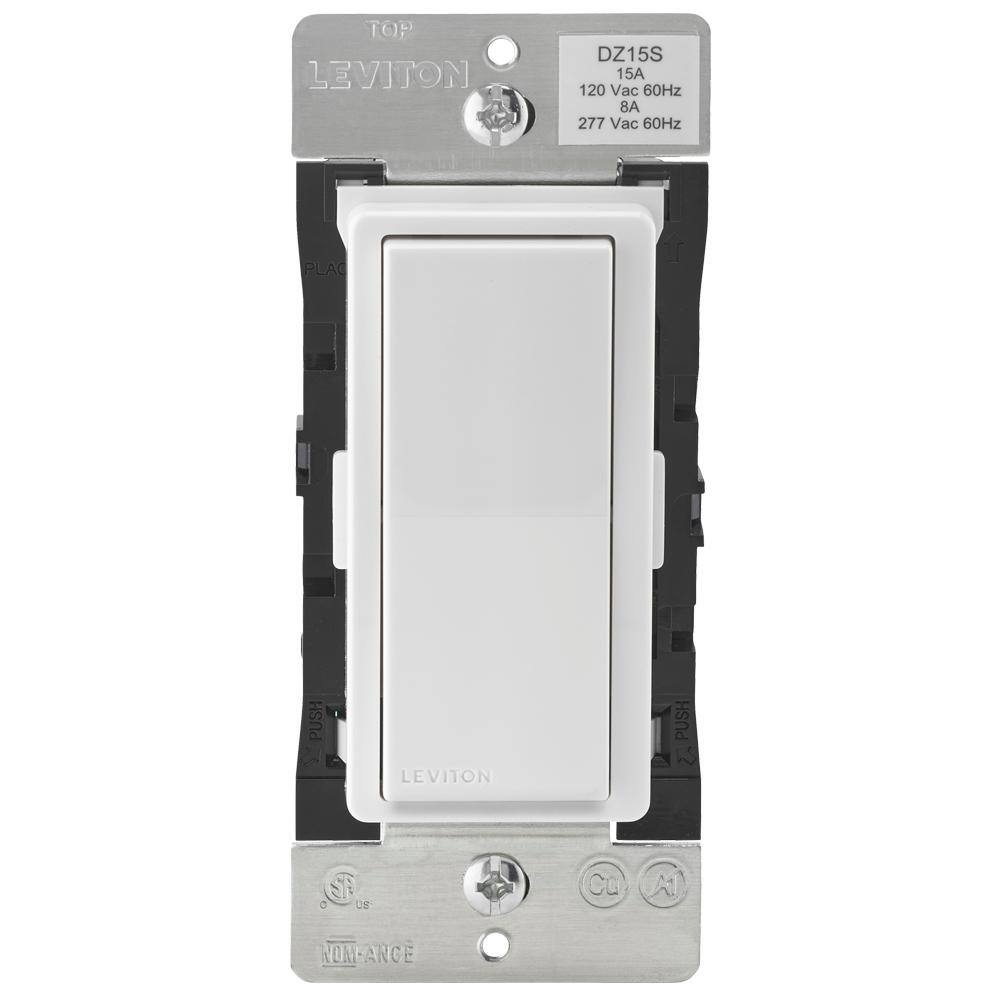 Leviton Decora Smart with Z-Wave Technology 15 Amp Switch WhiteLight Almond R51-DZ15S-1RZ