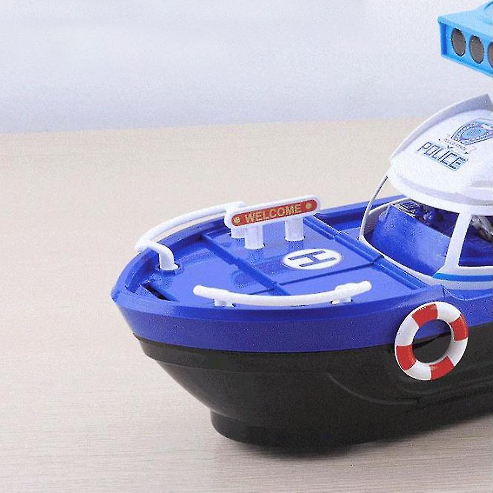 Simulation Track Inertia Boat Toy Vehicles Music Story Lamp Toys Ship Model Car Parking Boys Toys Children Christmas Present