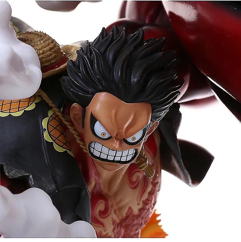 25cm Anime Figurine Gear 4 Luffy Ape King Gun Scene Statue Pvc Action Figure Collection Ornament Model Toys For Child