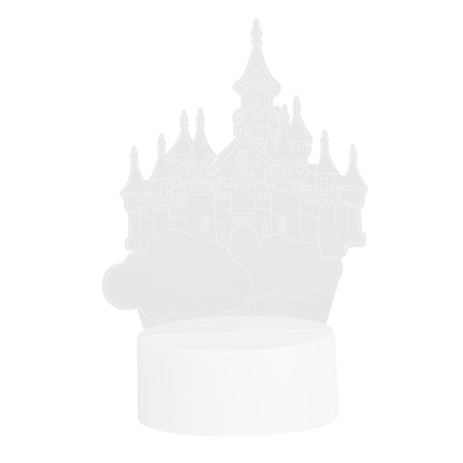 3dimensional Usb Night Light Led Castle Decorative Lamp For Holiday Gifts Bedroom Living Room 5v