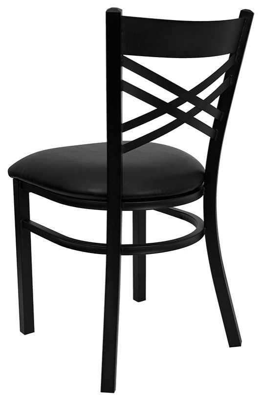 Black X Chair Black Seat   Transitional   Dining Chairs   by Beyond Design  ampMore  Houzz