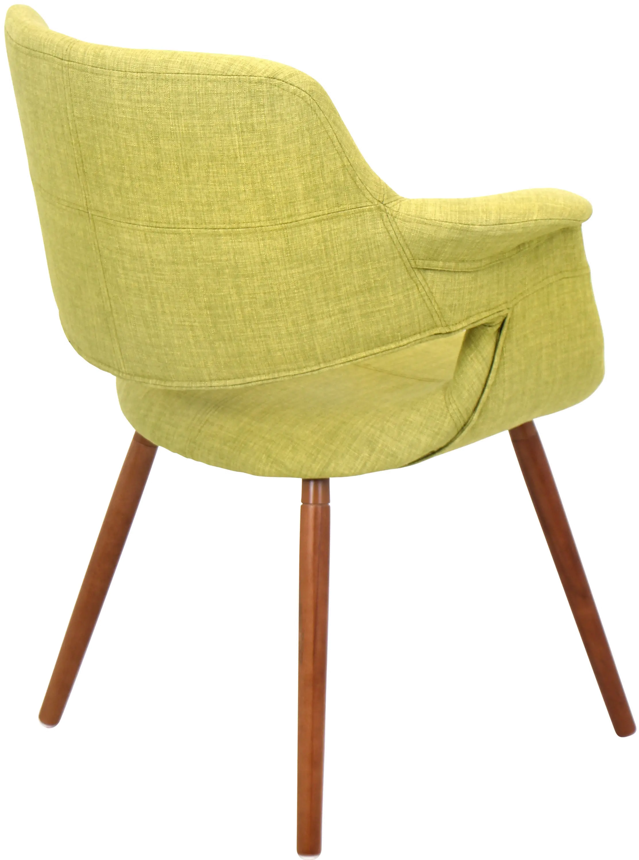 Vintage Flair Mid Century Modern Green Accent Chair