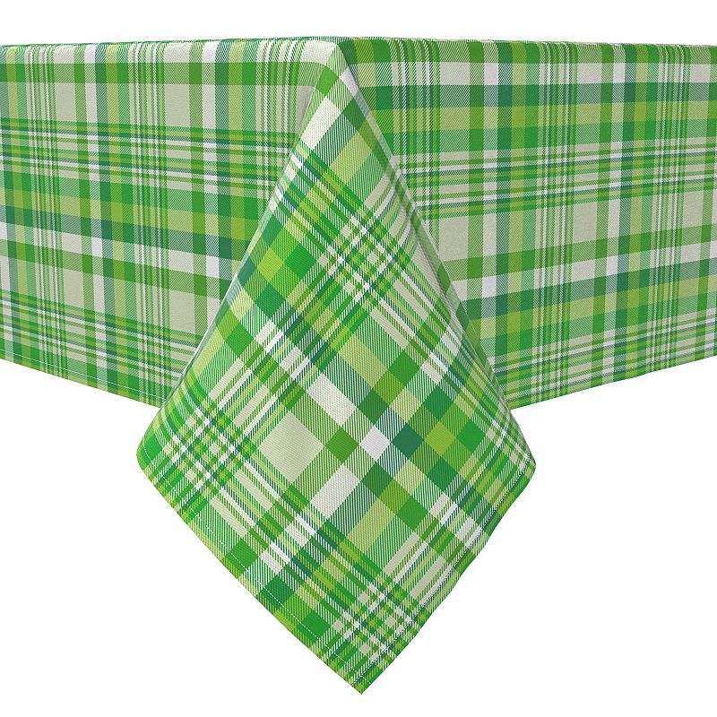 Rectangular Tablecloth， 100% Cotton， Plaid 12