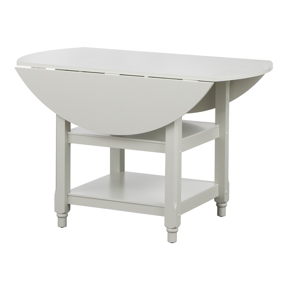 Simple Living Cottage White Round Dining Table