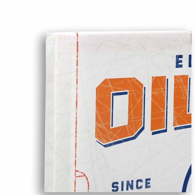 Nhl Edmonton Oilers Rink Canvas