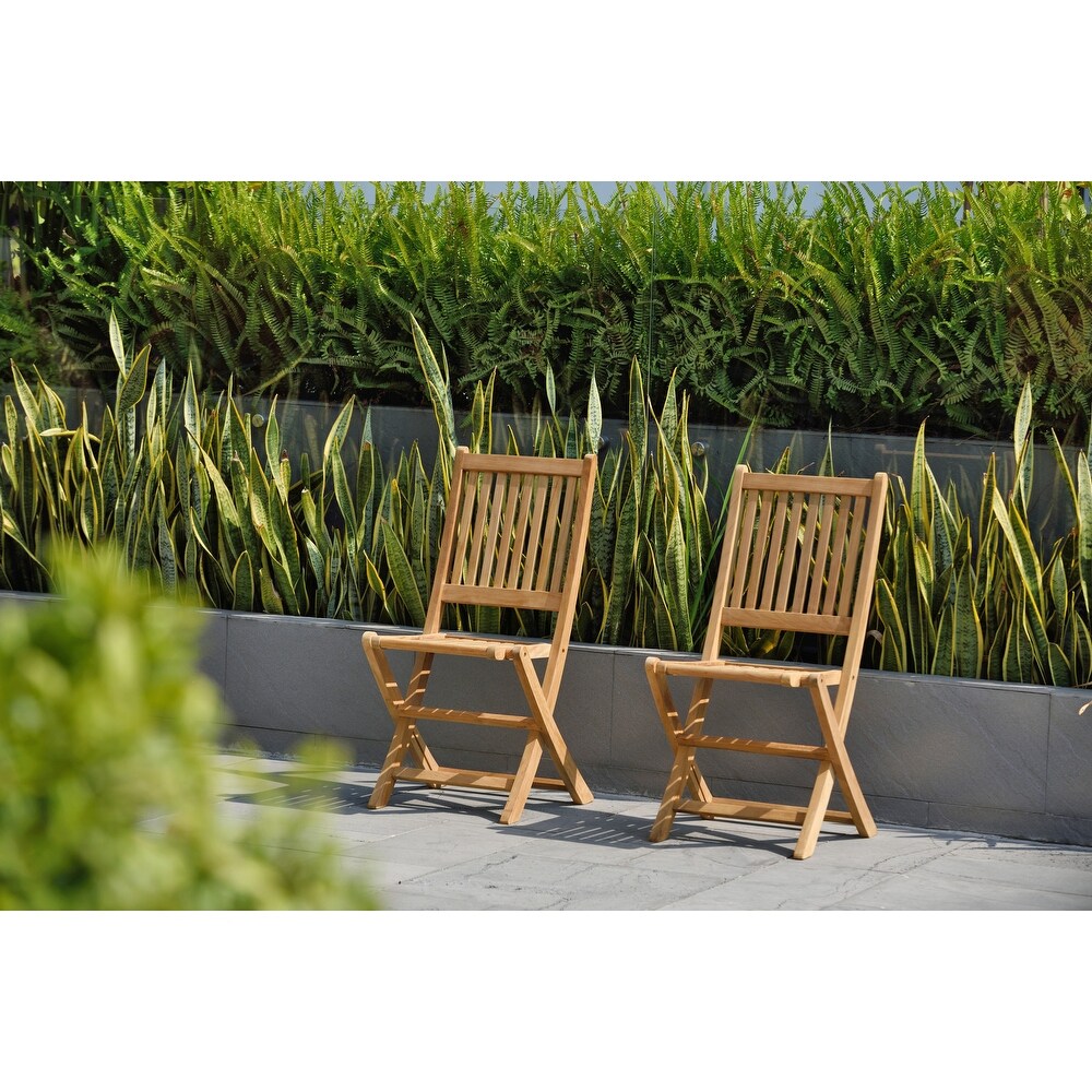 Amazonia FSC Solid Teak Danielle 7 piece Outdoor Patio Dining Set   7 Piece