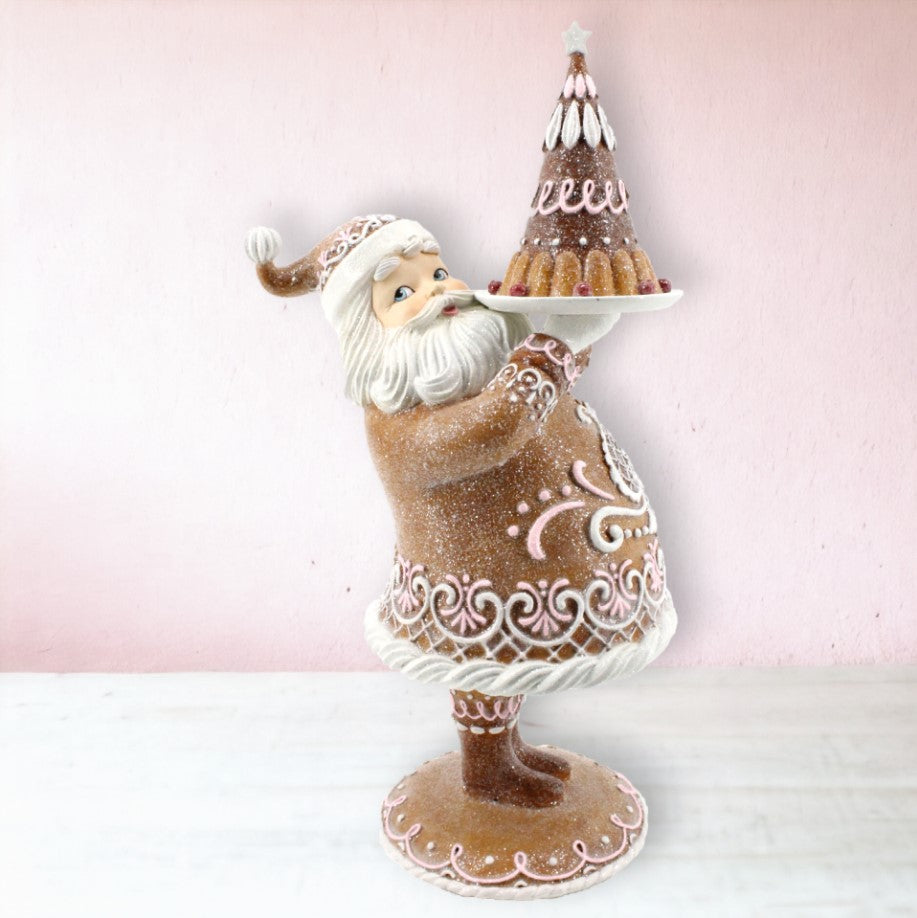 17 Gingerbread Santa With Dessert