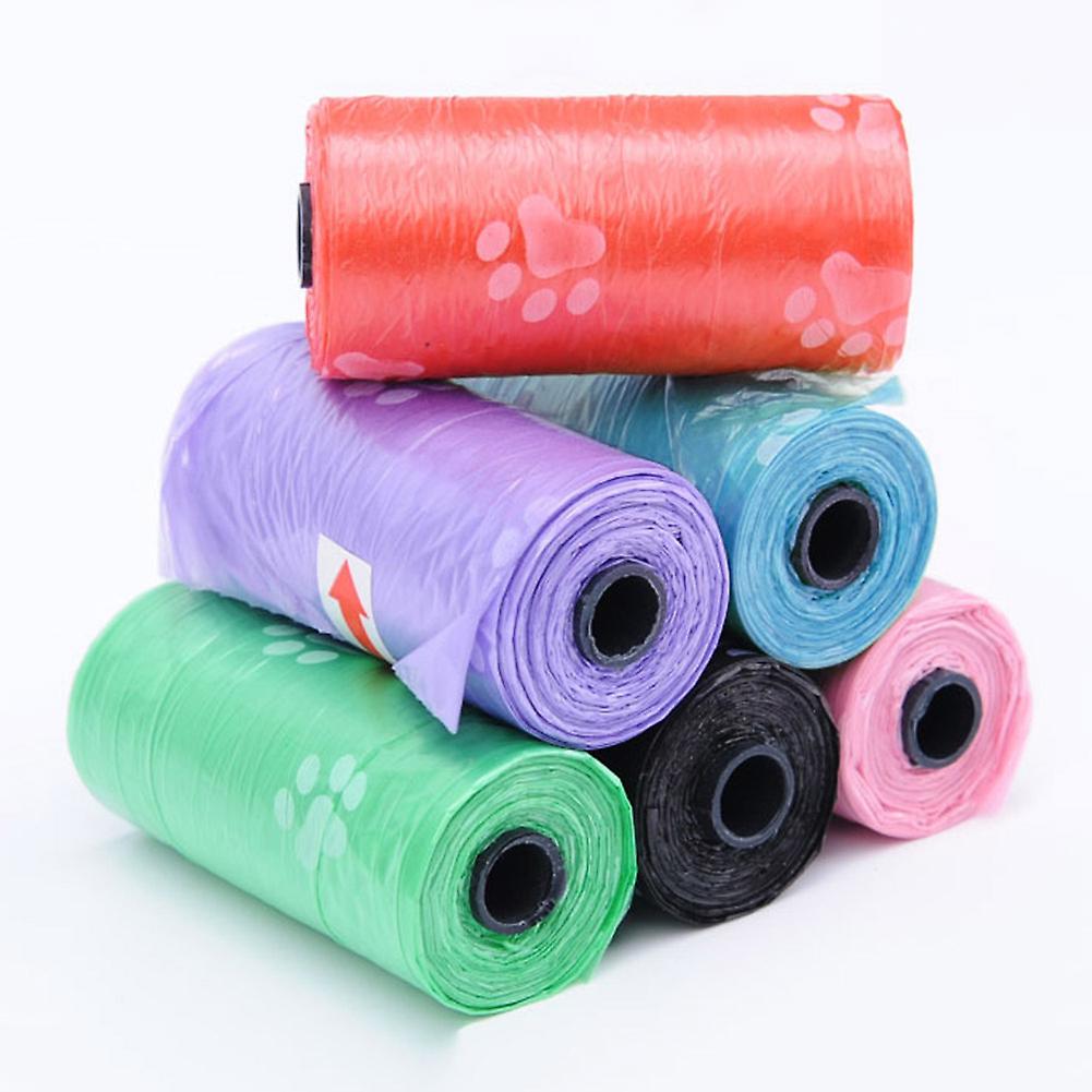 Pet Garbage Bag 15pcs / One Roll Dog Feces Cat Cleaning Pick Up