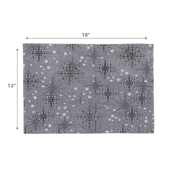 Tapestry Placemat Snowflake 13 X 18