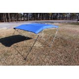 Royal Blue Vortex 4 Bow Bimini Top 6' Long， 79-84