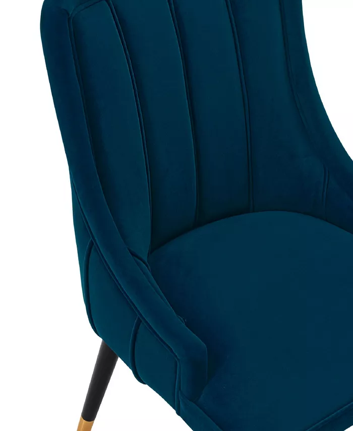 Manhattan Comfort Eda 22.83 Velvet Upholstered Dining Chair