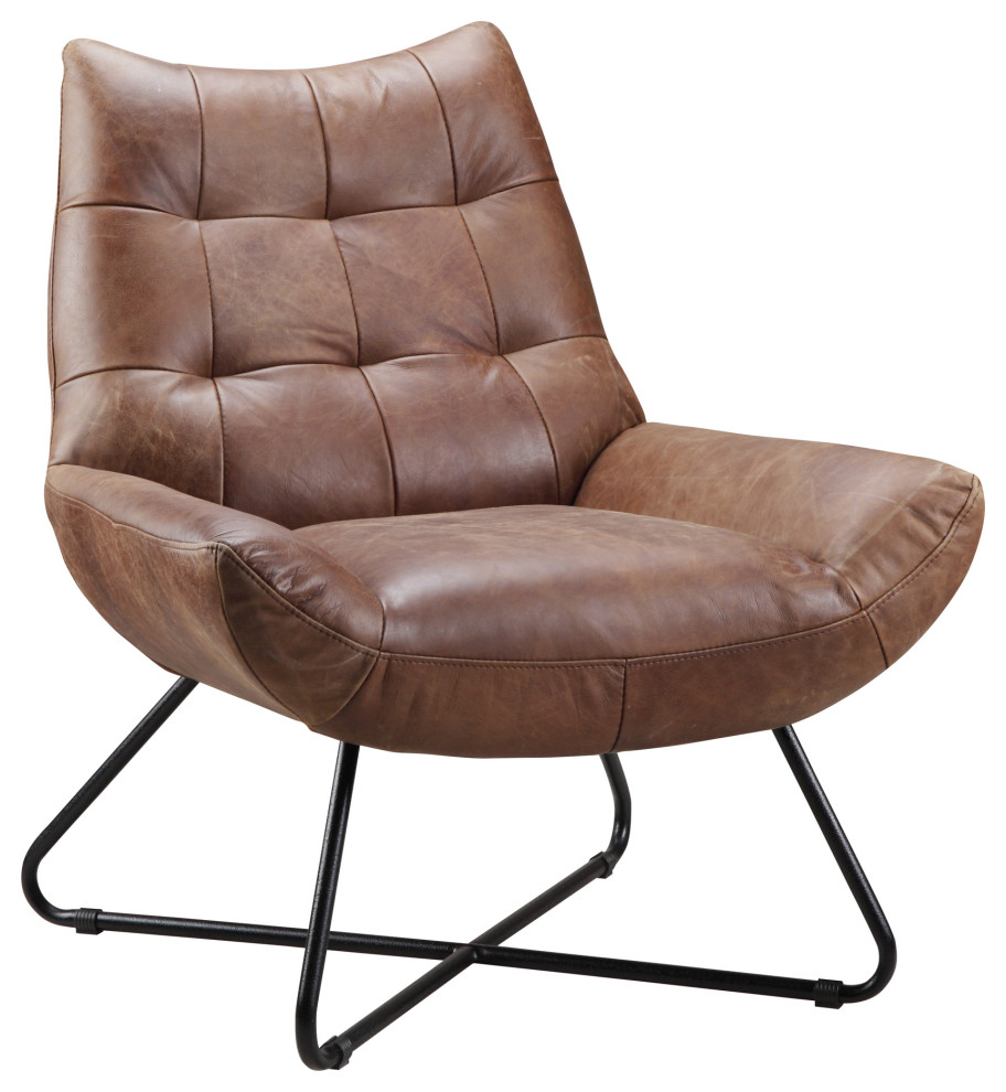 Modern Graduate Lounge Chair Cappuccino   Brown   Industrial   Armchairs And Accent Chairs   by First of a Kind USA Inc  Houzz