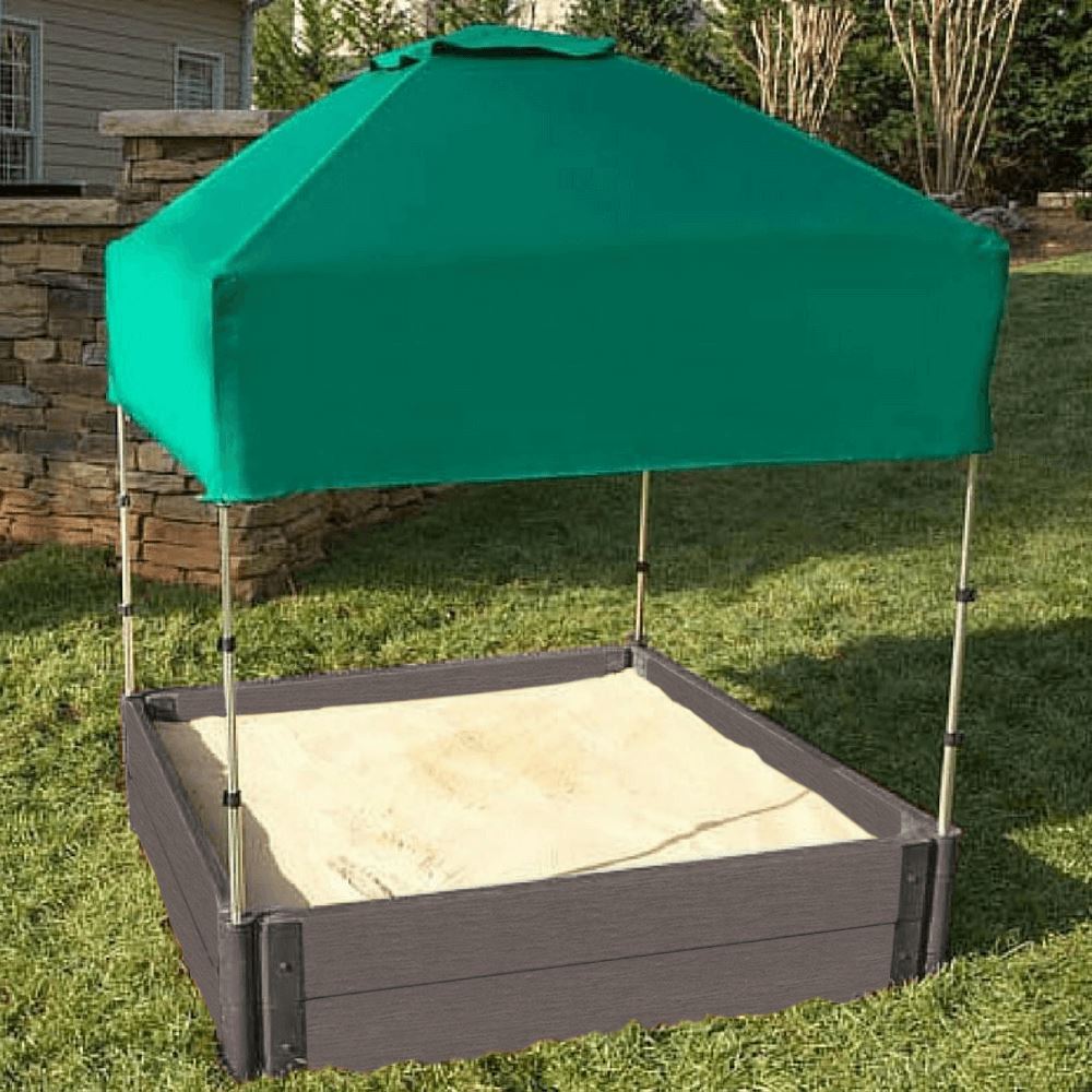 4' x 4' Composite Square Sandbox - 2 Inch Profile