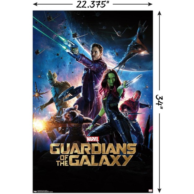 Trends International Marvel Cinematic Universe Guardians Of The Galaxy One Sheet Unframed Wall Poster Prints