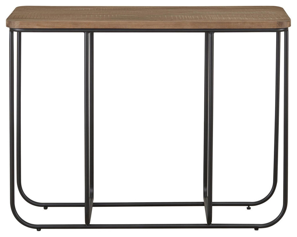 Preston Console  Brown   Industrial   Console Tables   by LH Imports  Houzz