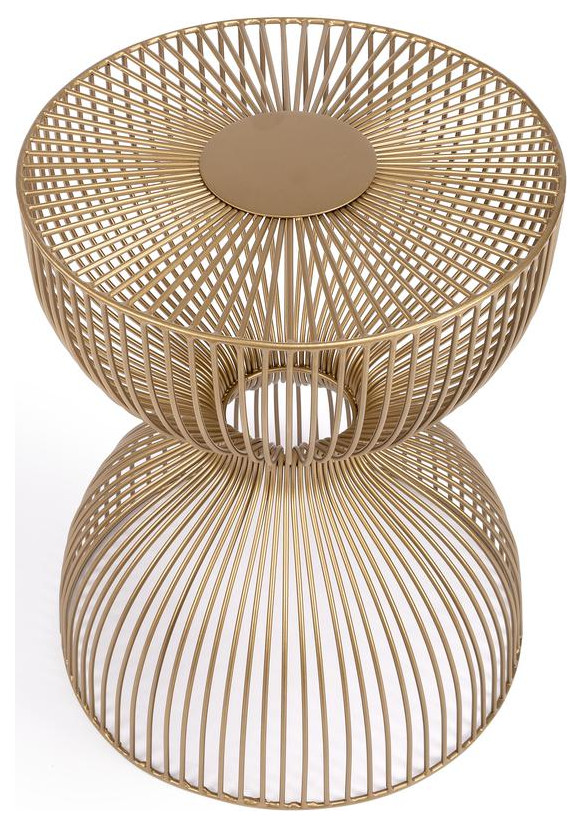 Contemporary Gold Wire End Table  Belen Kox   Contemporary   Accent Chests And Cabinets   by BisonOffice  Houzz