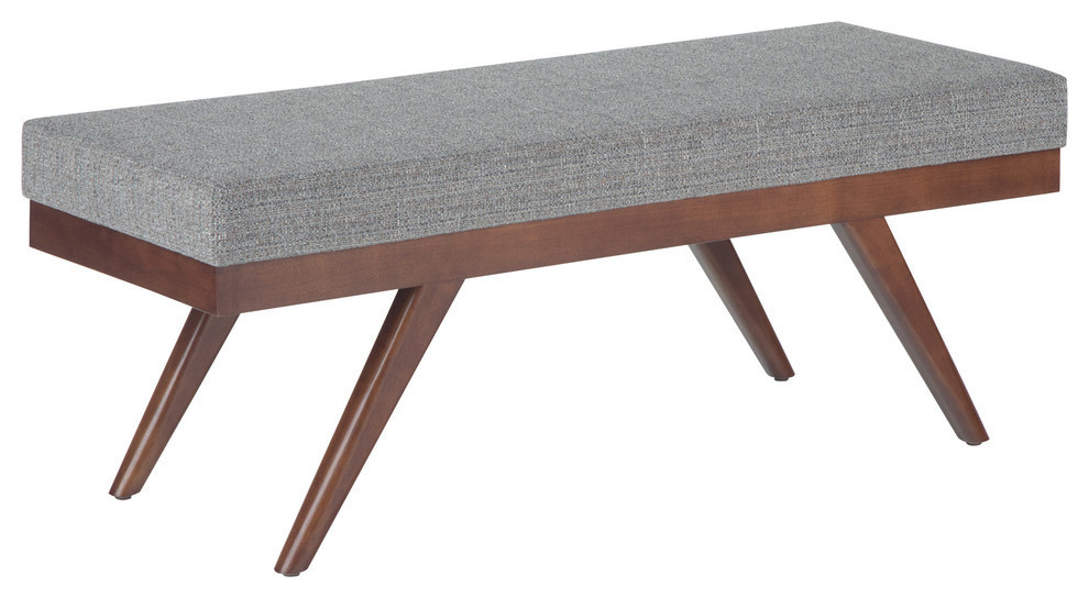 Chanelle 48 quotMid Century Modern Ottoman Bench   Midcentury   Footstools And Ottomans   by Simpli Home Ltd.  Houzz