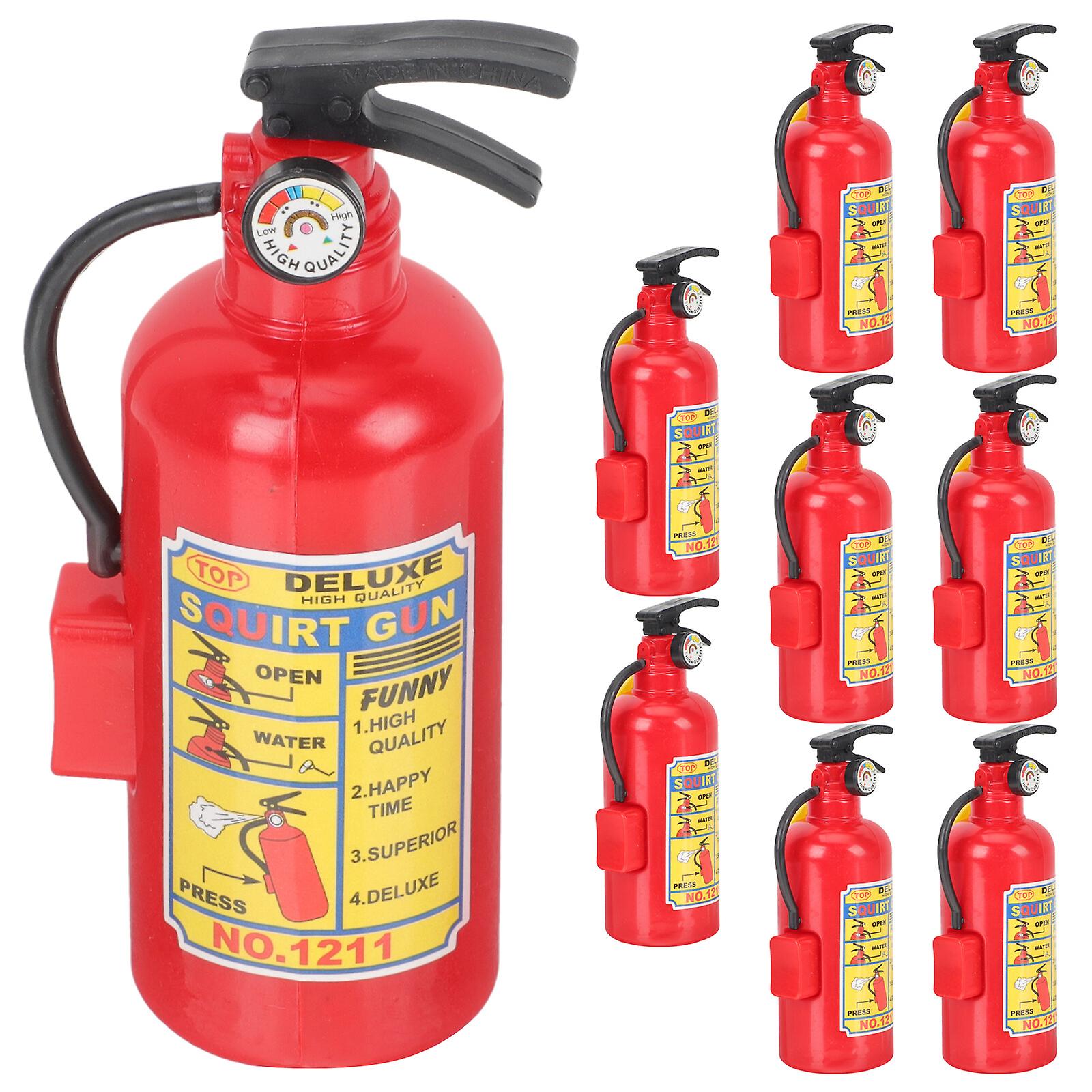 12pcs Fire Extinguisher Squirt Toys Firefighter Extinguisher Shape Water Spray Toys