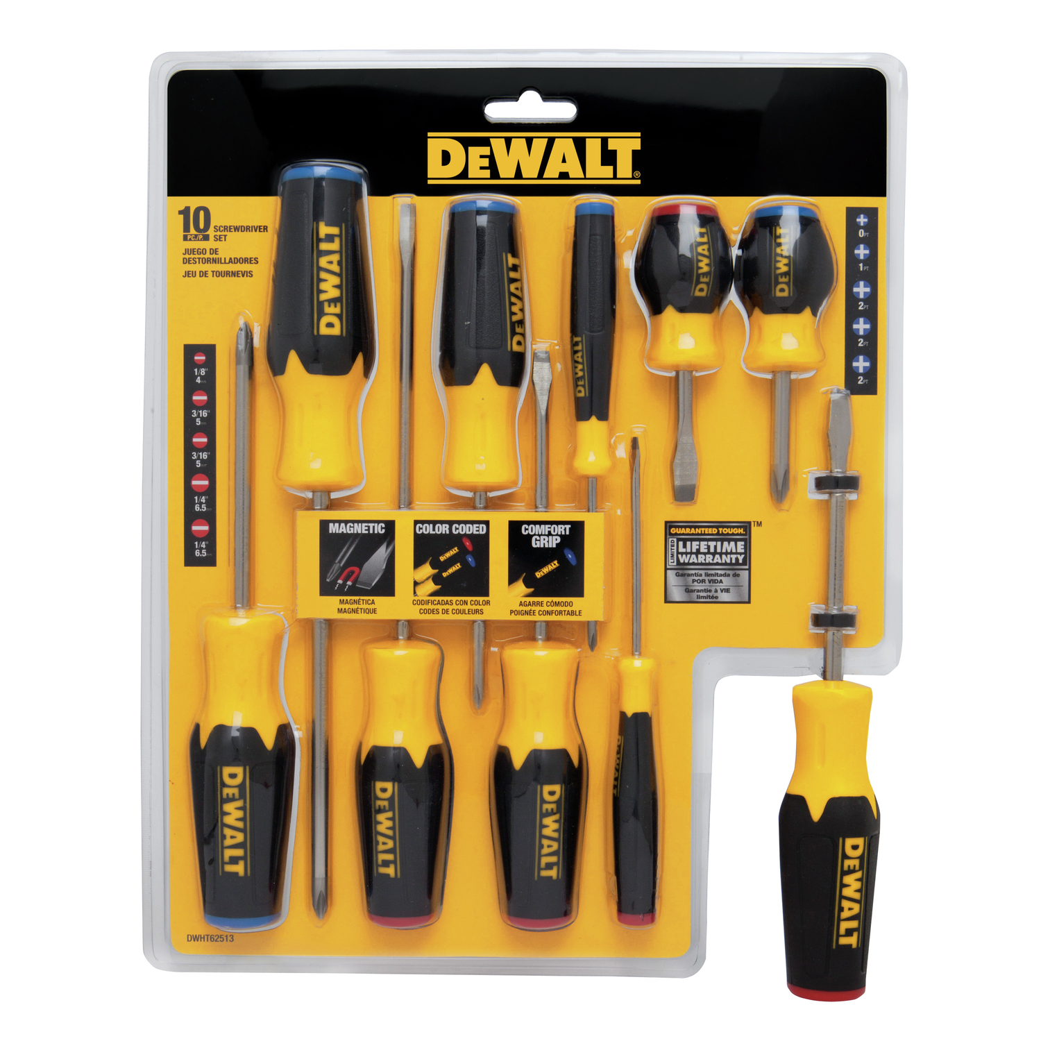 DW 10 pc Screw Starter Set Assorted in.