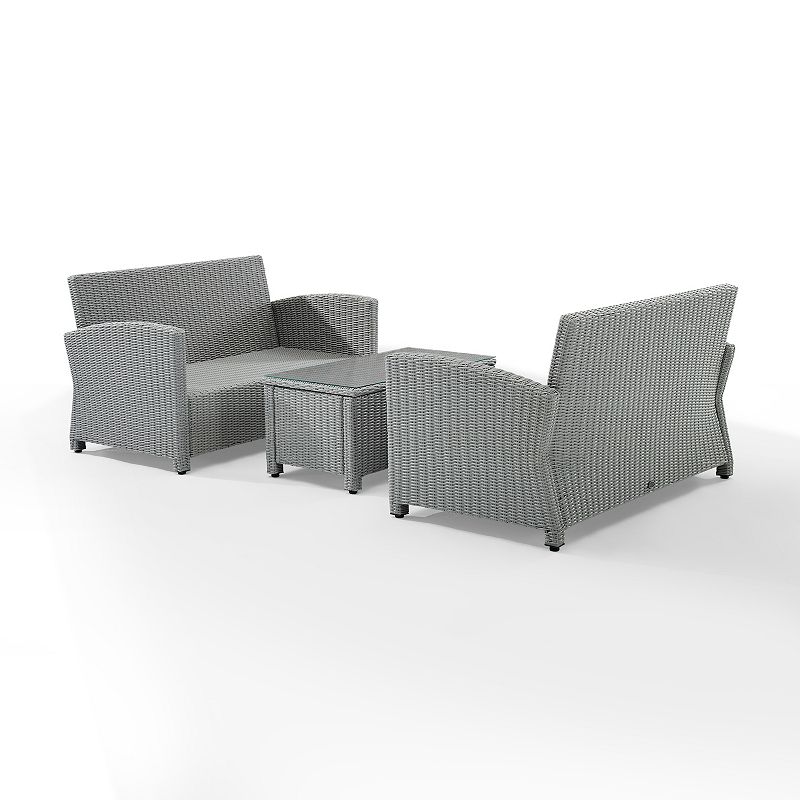 Crosley Bradenton Patio Wicker Conversation 3-piece SetCrosley Bradenton Patio Wicker Conversation 3-piece Set