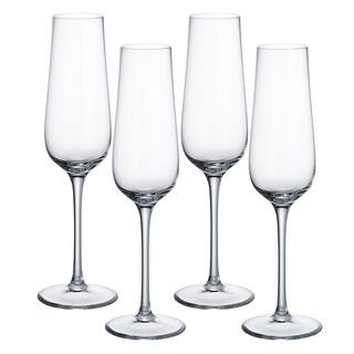 Villeroy  Boch Purismo 9 fluid oz. Lead Free Crystal Champagne Glass (4-Pack) 1137818134