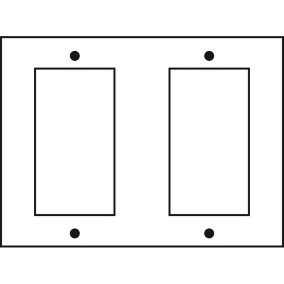 Sunlite 50718 SU E302/S 2 Gang Decorative Switch a...