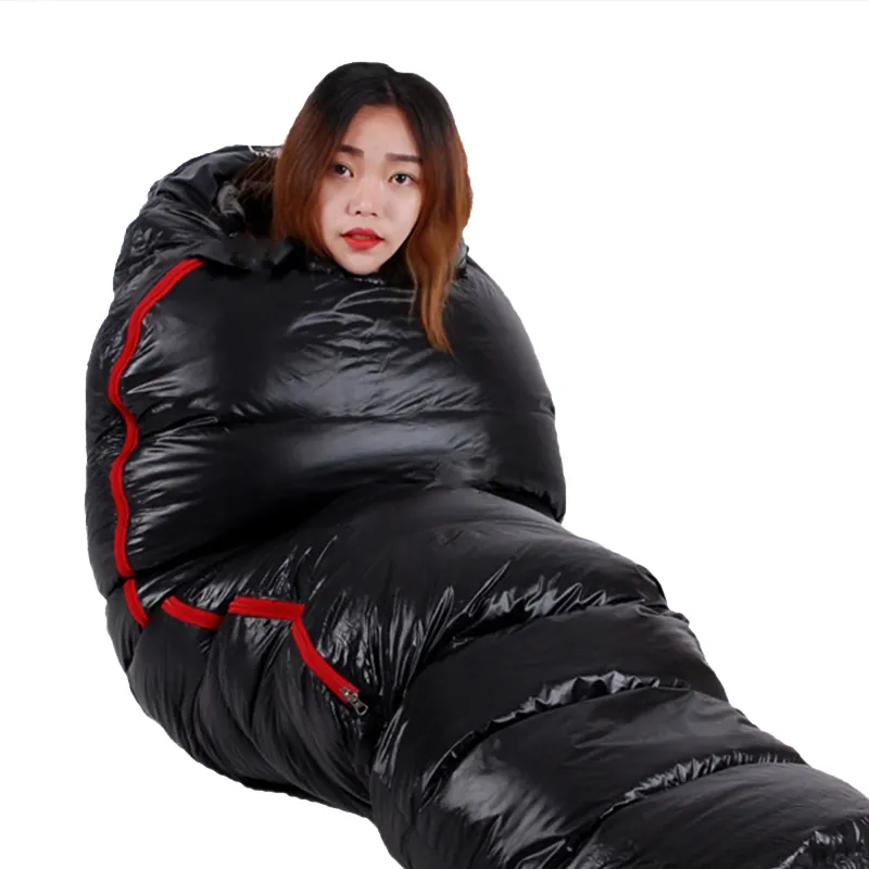 Outdoor Winter Campsite Waterproof Windproof Ultralight New Style Hollow Fiber Warm Mummy Sleeping Bag