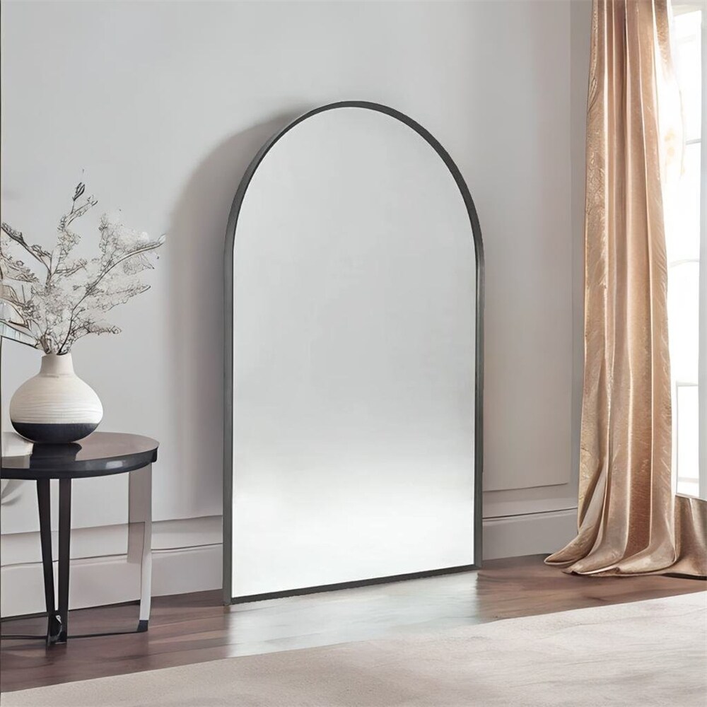 Metal Large Arch Mirror with Shatterproof Film and Density Board