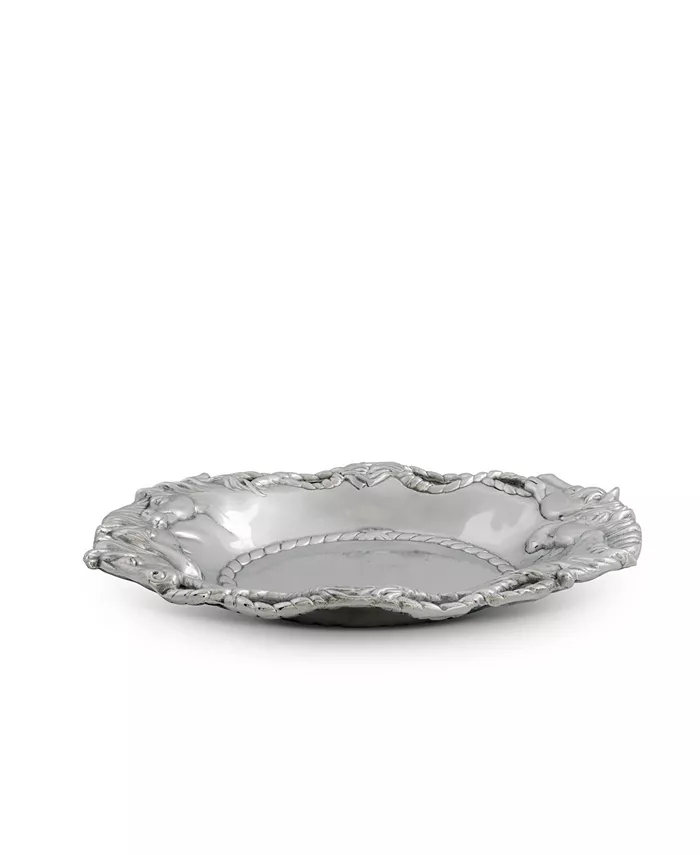 Arthur Court Designs Aluminum Horse Oval Tray