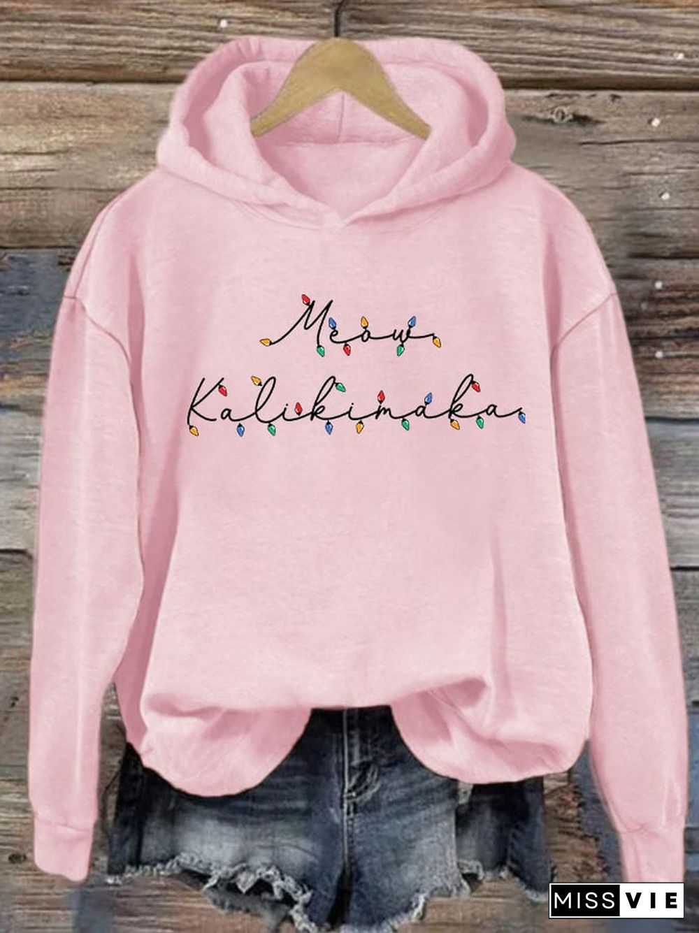 Women's Hawaiian Christmas Mele Kalikimaka Hoodie