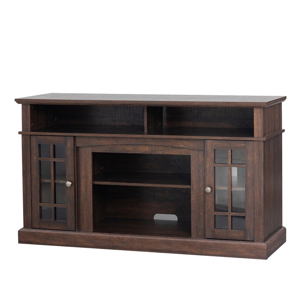 TV stand cabinet  entertainment center with electronic fireplace and remote control  electronic flame beautiful