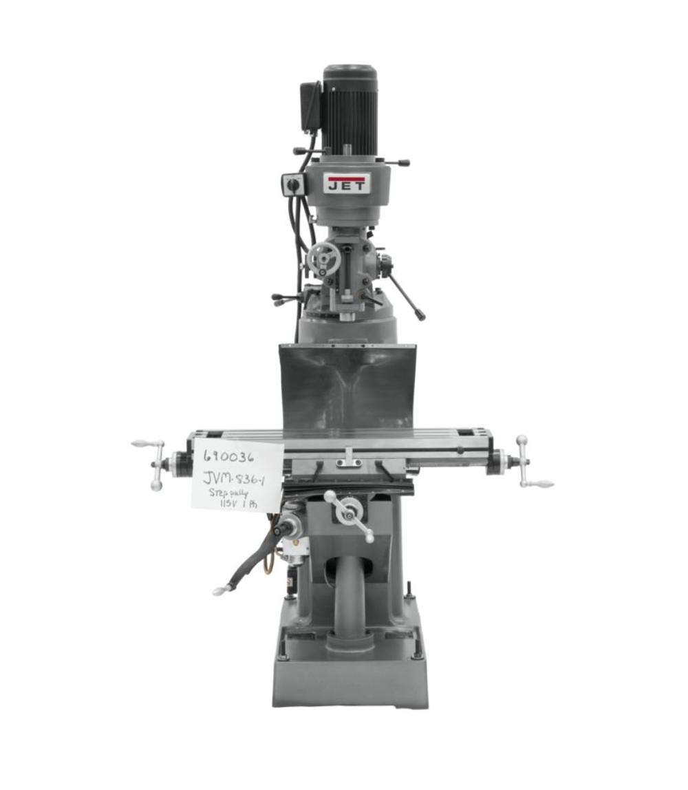 JVM-836-1 Step Pulley Milling Machine 115V 1PH ;