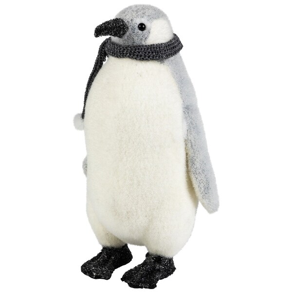 Standing Penguin with Winter Scarf Christmas Figurine