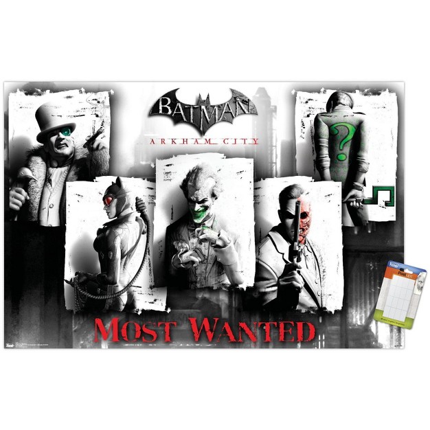 Trends International Dc Comics Video Game Arkham City Most Wanted Unframed Wall Poster Prints