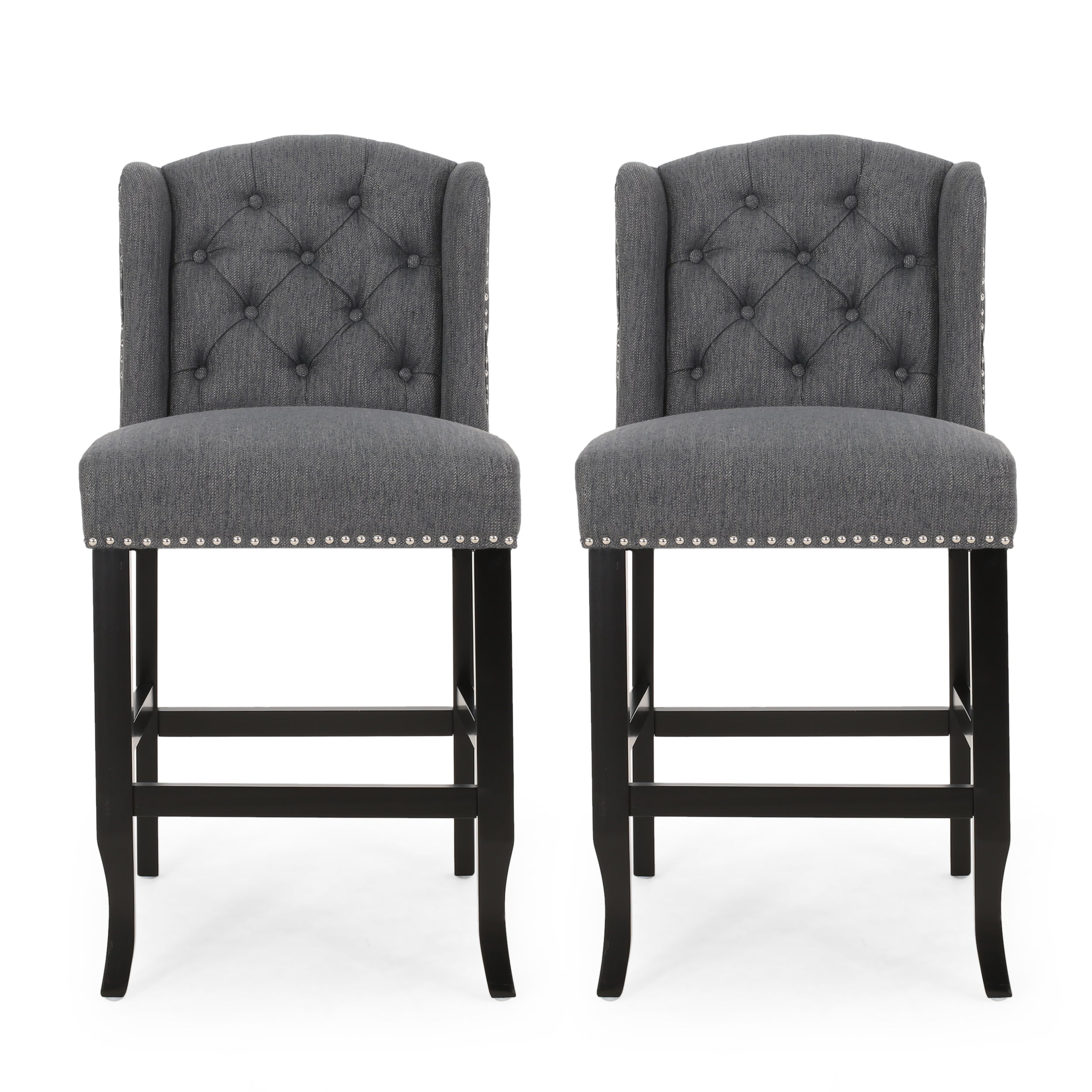 Leisha Wingback Counter Stool (Set of 2)