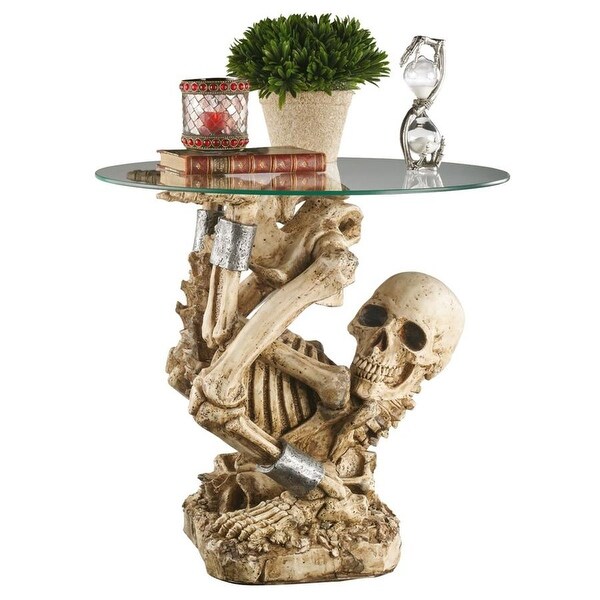 Design Toscano The Contortionist Skeleton Side Table