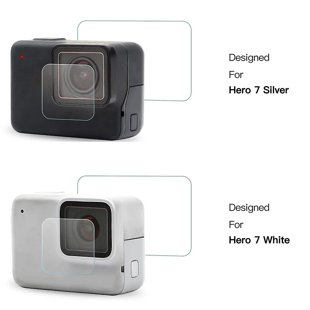 Shoot For Gopro Hero7 Silver White Tempered Glass Film Anti Scratch Accessories