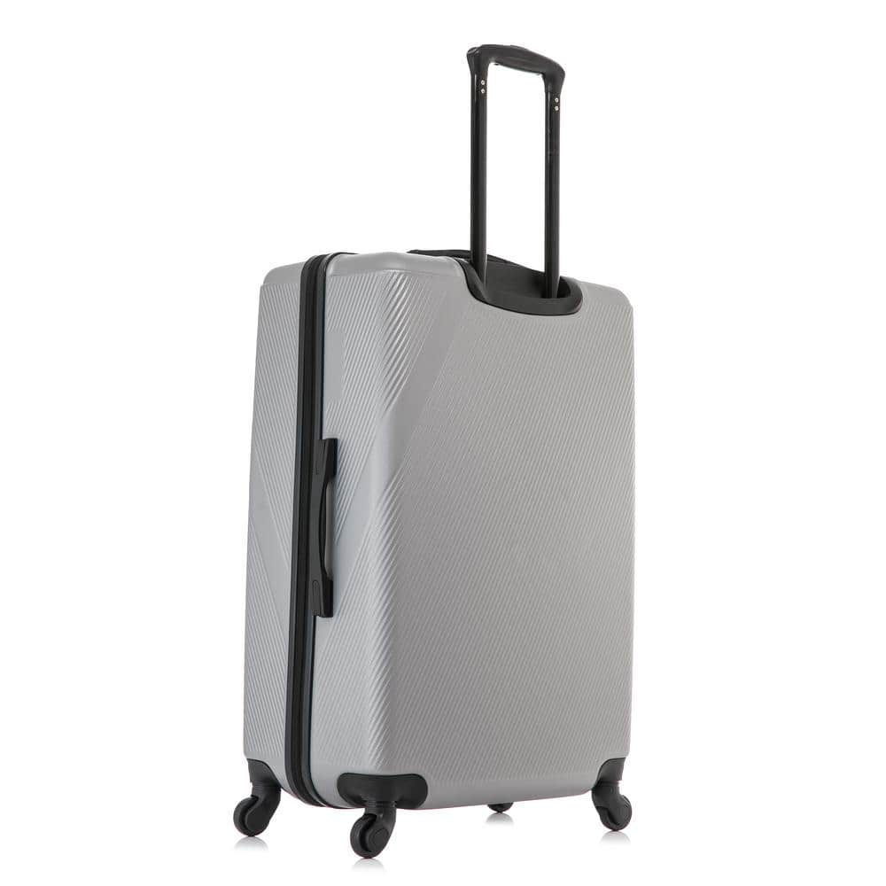 DUKAP InUSA Discovery Lightweight Hardside Spinner 20 in. Carry-On Silver DKDIS00S-SIL