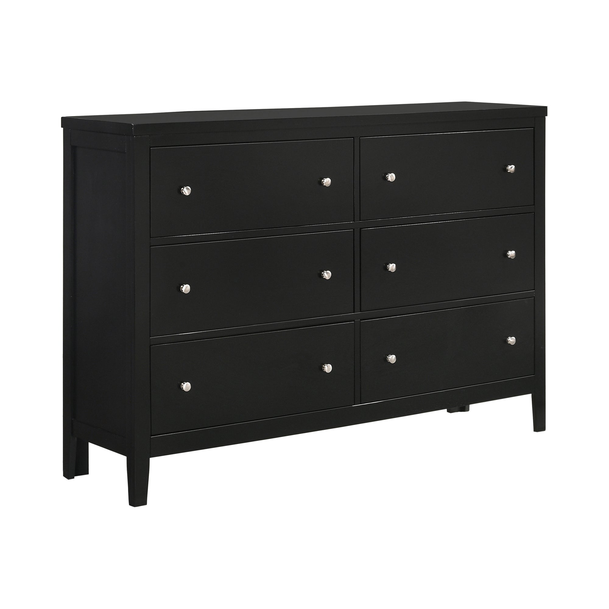 Carlton 6-drawer Rectangular Dresser Black