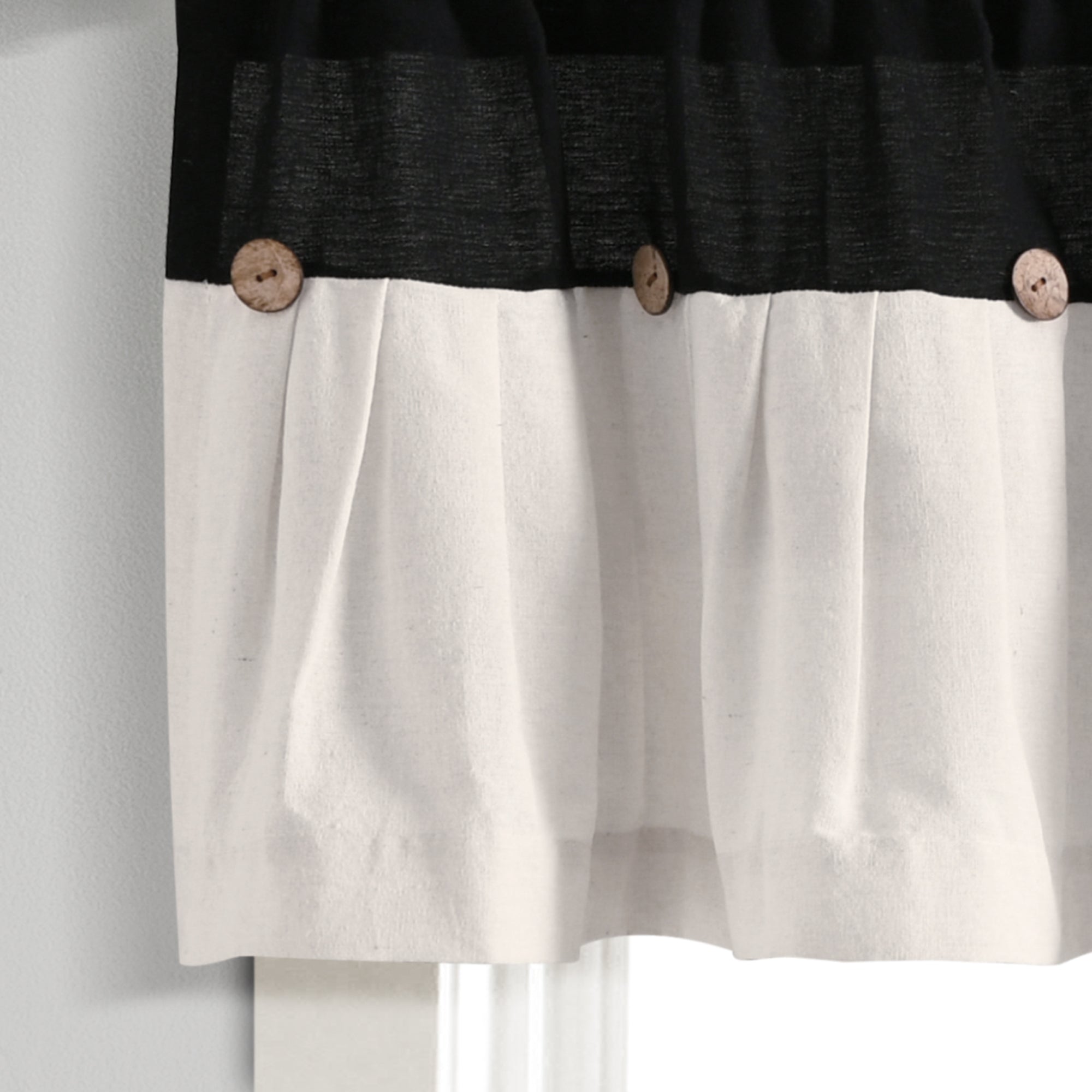 Linen Button Valance