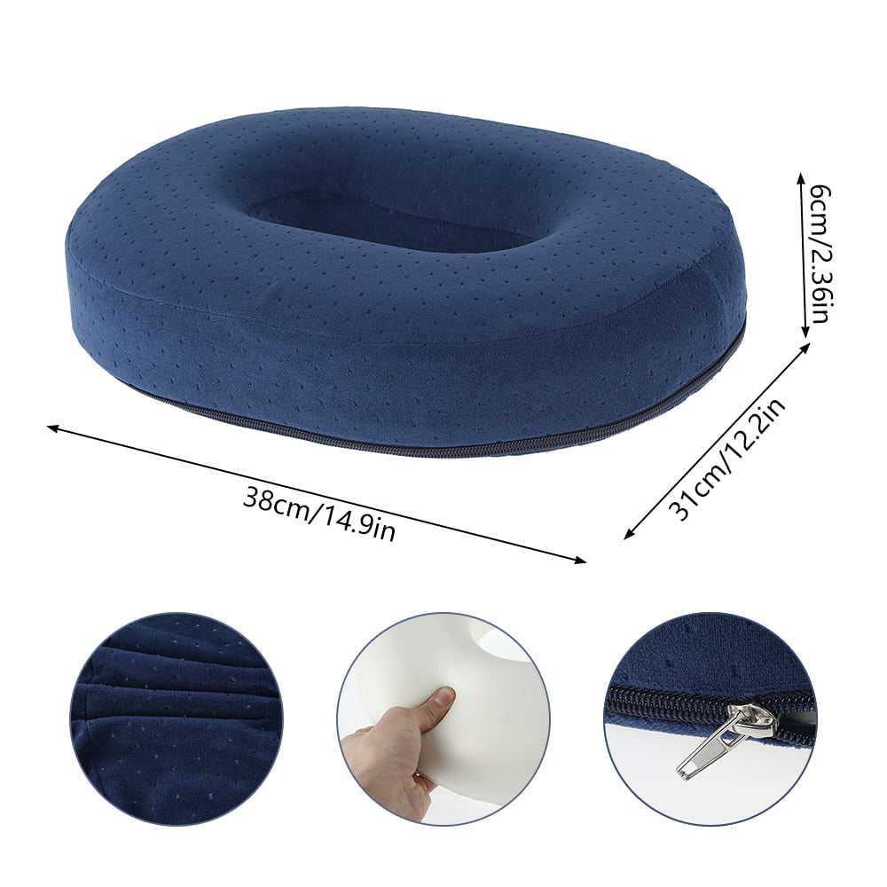 Willkey Gel Enhanced Seat Cushion - Non-Slip Orthopedic Gel and Memory Foam Coccyx Cushion for Tailbone Pain - Office Chair Car Seat Cushion - Sciatica and Back Pain Relief