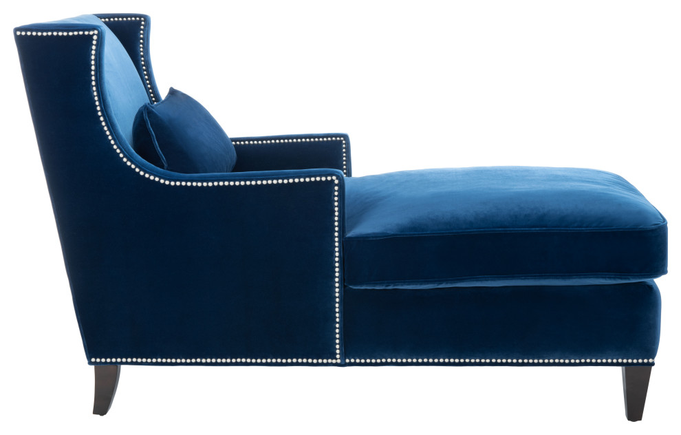 Studio Seven Vitali Studded Chaise   Contemporary   Indoor Chaise Lounge Chairs   by Safavieh  Houzz