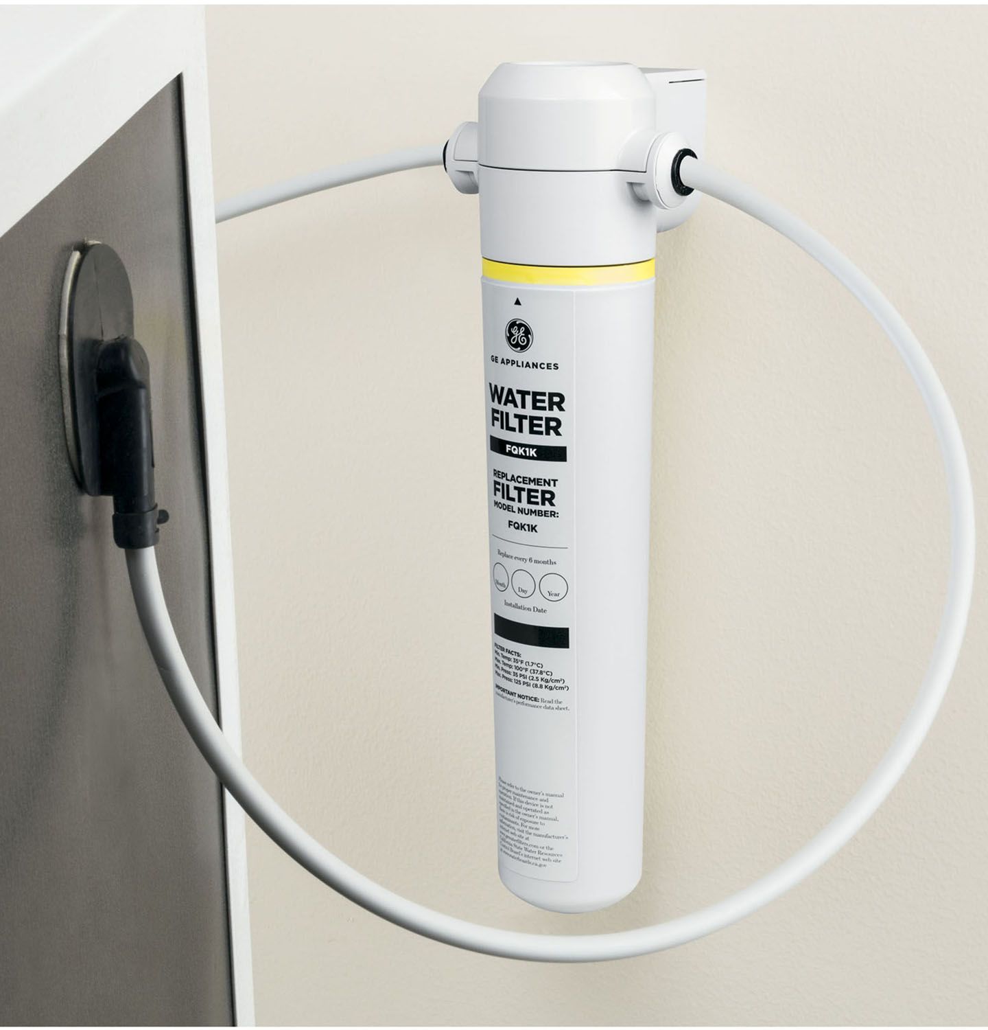 GE In-Line Water Filtration System For Refrigerators Or Ice Makers