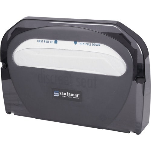 San Jamar TS510TBK Black Pearl Toilet Seat Cover Dispenser