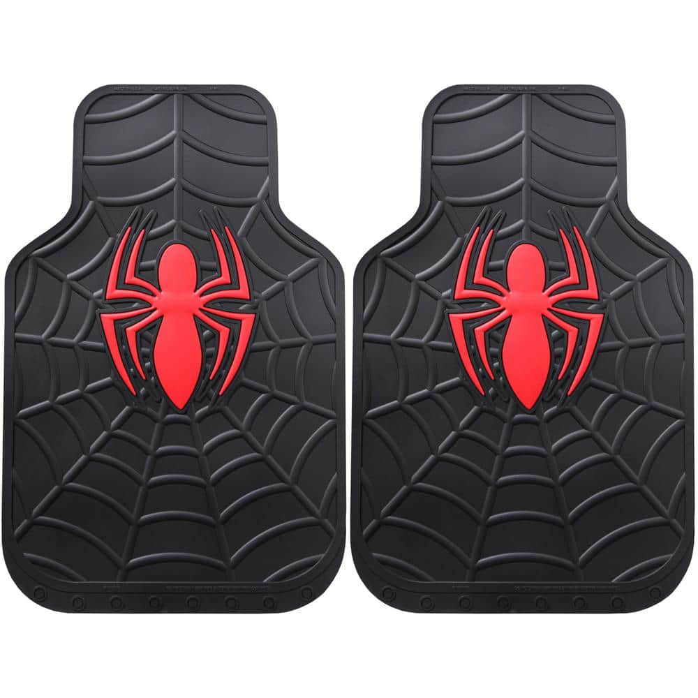 Plasticolor 27 in. x 18 in. Marvel Spiderman Heavy-Duty Vinyl Car Mats 001529R01