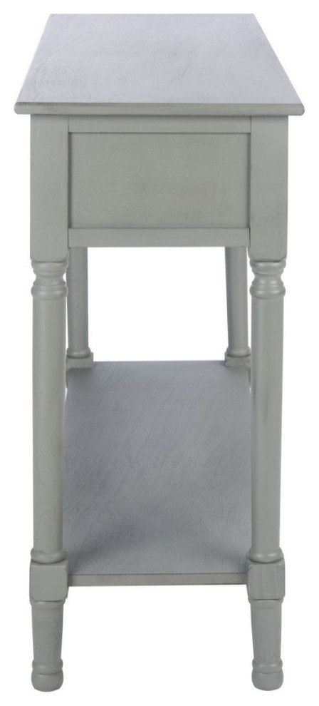 Piper 2 Drawer Console Table Distressed Grey   Modern   Console Tables   by Virgil Stanis Design  Houzz