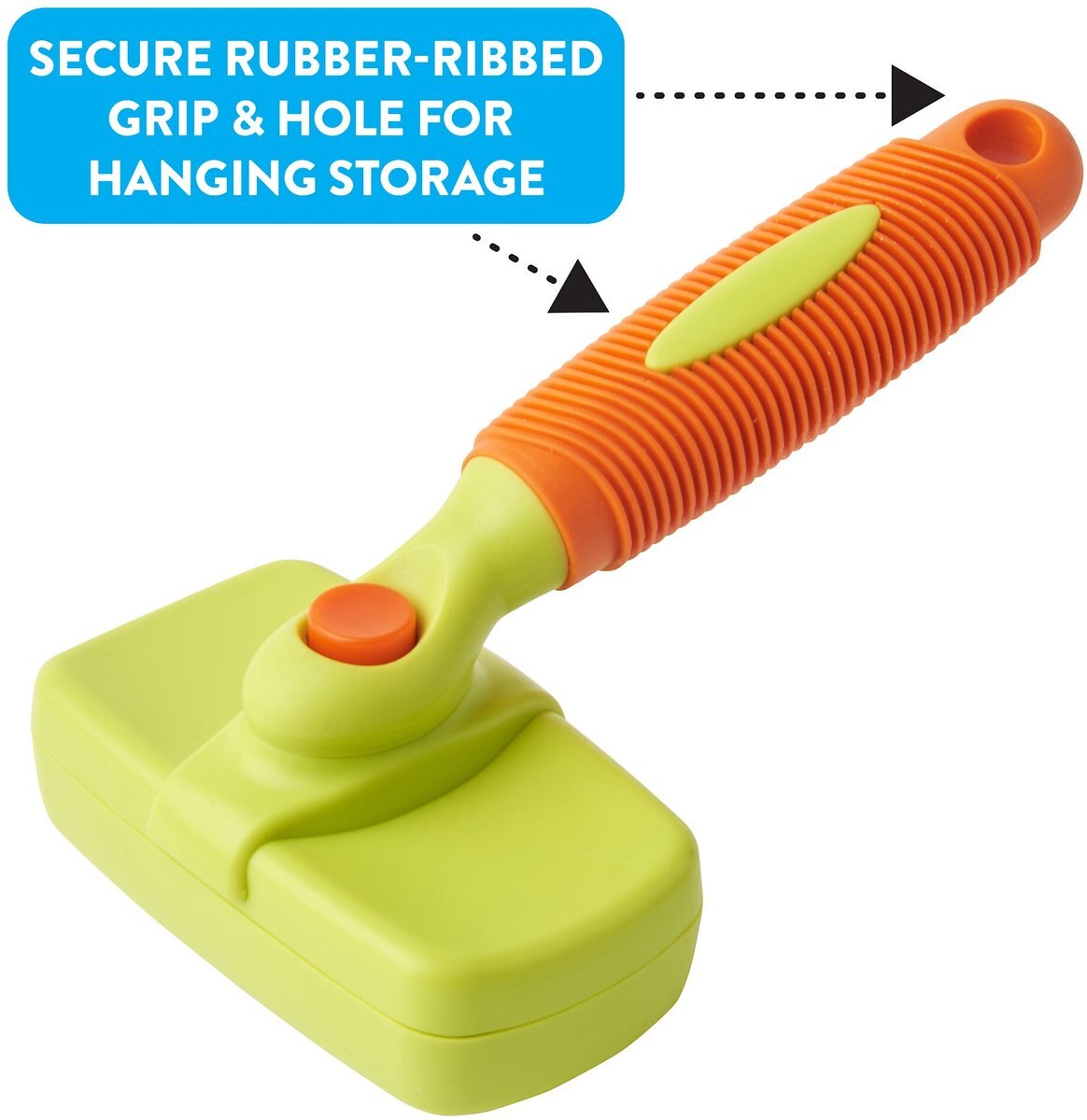 Rinse Ace Self-Cleaning Retractable Bristle Pet Brush