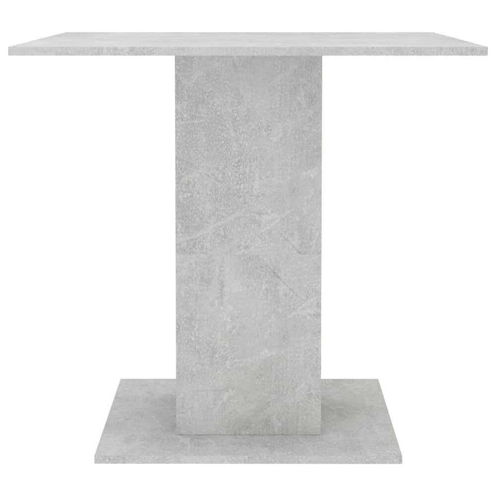 vidaXL Dining Table Concrete Gray 31.5\