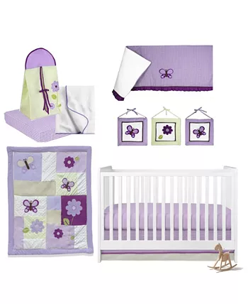 Pam Grace Creations Butterflies Crib Bedding Set