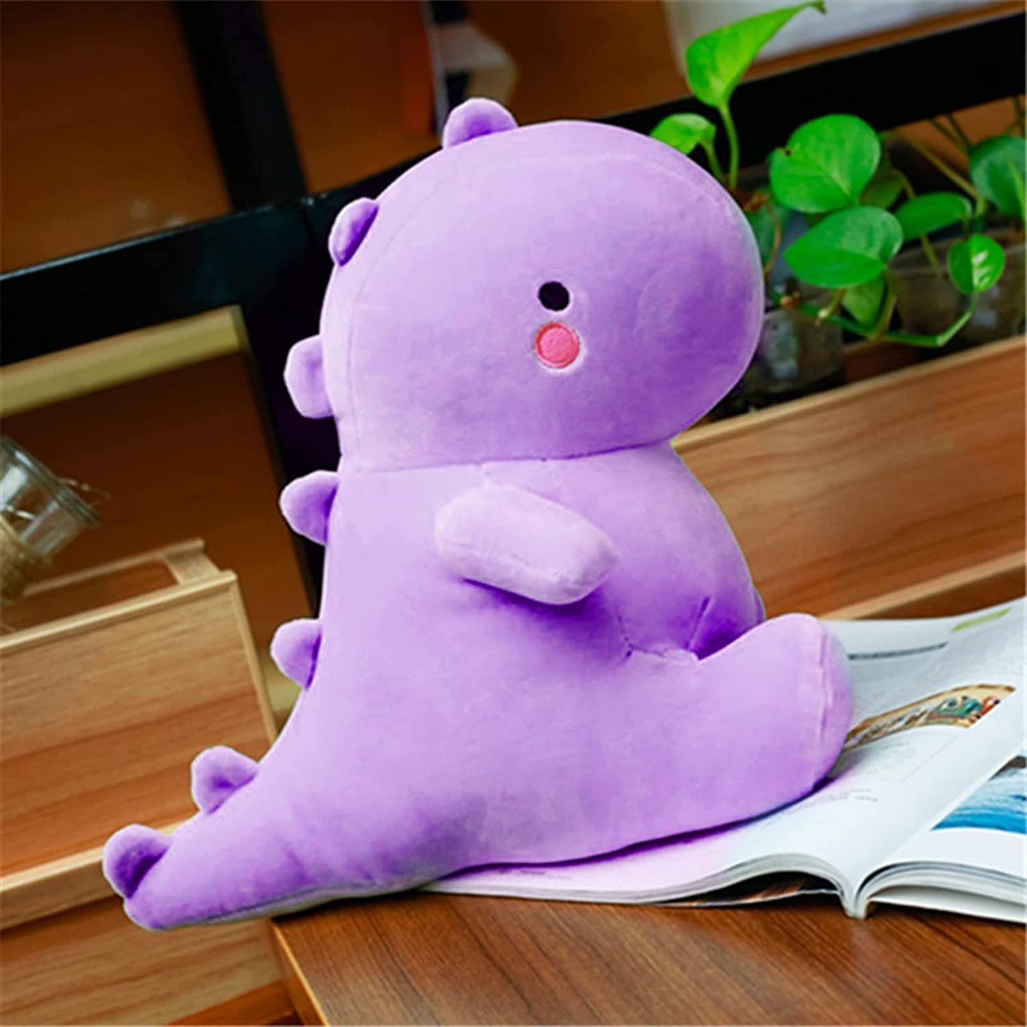 Cute Dinosaur Plush Toys， Fat Dinosaur Stuffed Animals Toys Dolls， Soft Plush Stuffed Animal Dino Plushie， Birthday Gifts For Kids Girls Boys Purple 1